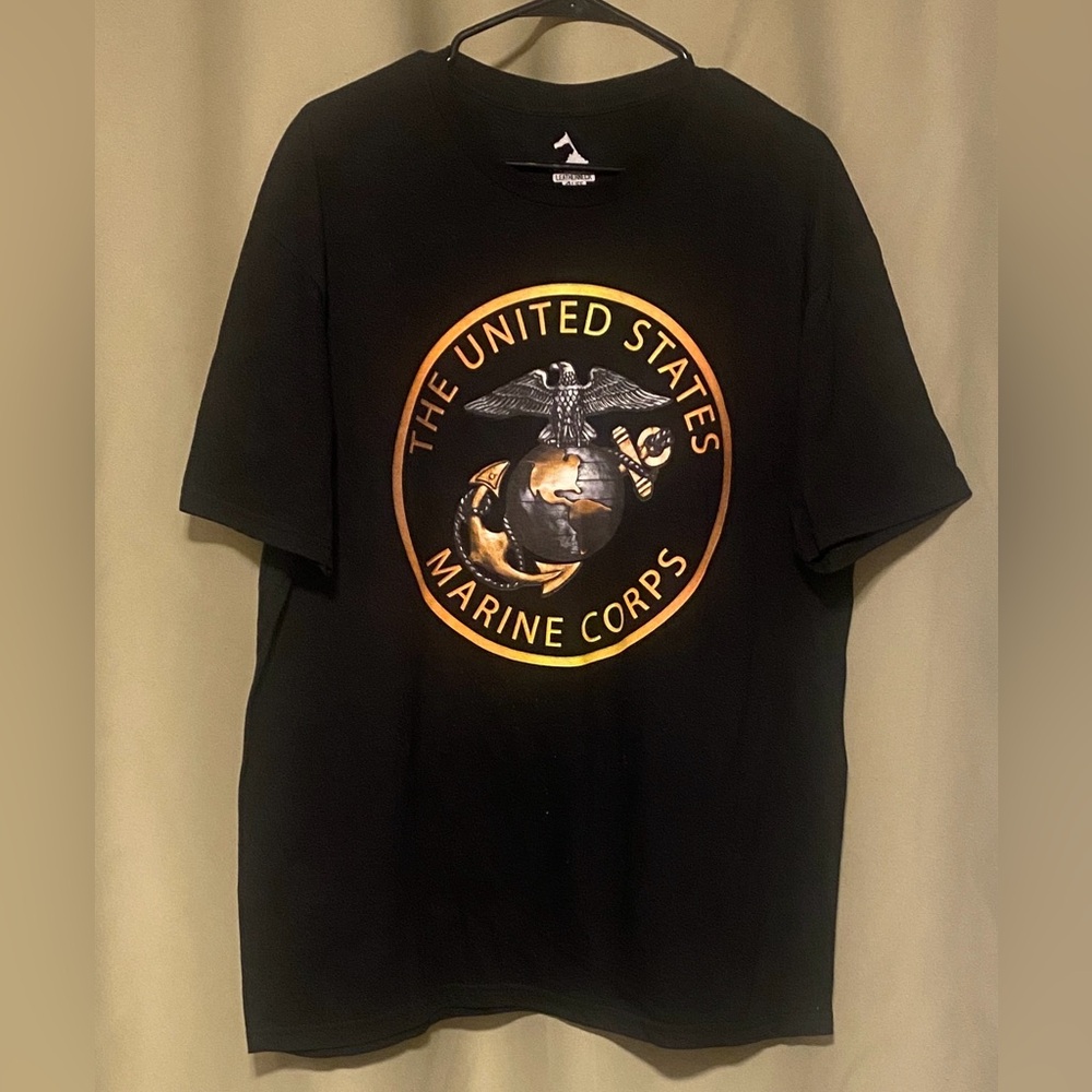 Leatherneck 4 Life United States Marine Black Made in USA Tee-Shirt Men’s XL